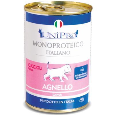 Hrana umeda pentru caini Unipro Junior cu miel 400g