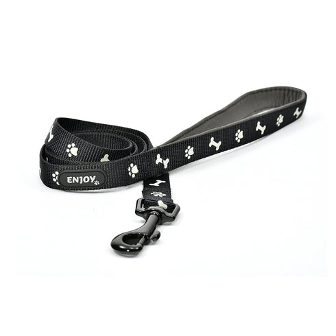 Lesa pentru caini reflectorizanta din nylon si neopren Enjoy 2x120cm