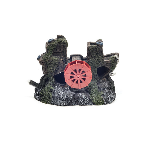 Decor pentru acvariu Enjoy Moara de apa 12.5x9.5x8 cm