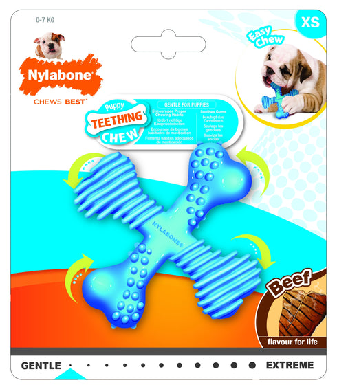 Jucarie pentru caini NY Puppy Chew Os X cu Vita XS