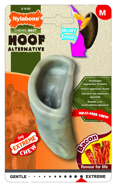 Jucarie pentru caini NY Extreme Chew Copita cu Bacon M