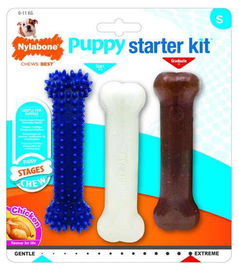 Jucarie pentru caini NY Puppy Starter Kit 3 bucati S