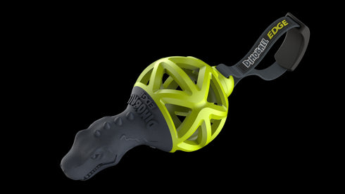 Jucarie pentru caini Gigwi Dinoball Edge verde