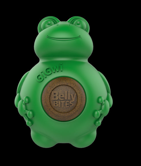 Jucarie pentru caini Gigwi Snackball Broasca Verde