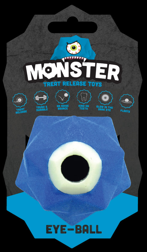 Jucarie pentru caini Monster Snackball albastru