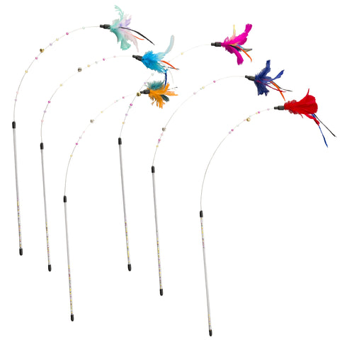 Jucarie pentru pisici undita cu pene Spot