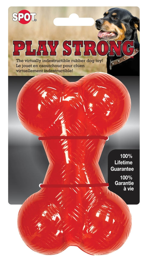 Jucarie pentru caini os din cauciuc Spot Play Strong 14 cm