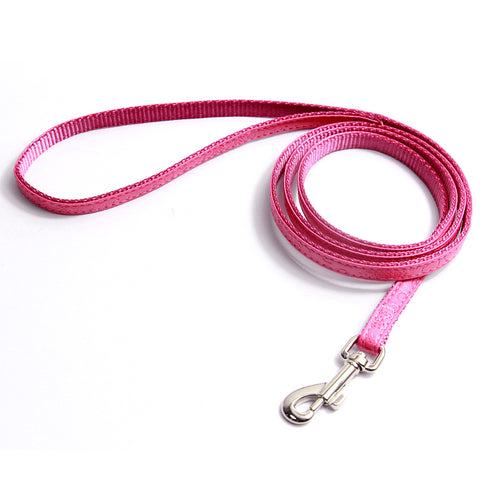 Lesa roz din piele ecologica pentru caini Hamate 1.2 m