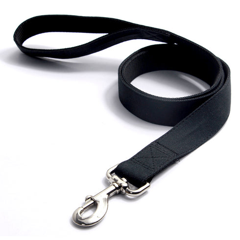 Lesa neagra din nylon pentru caini Hamate 1.2 m x 2.5 cm