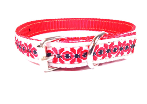 Zgarda chinga pentru caini Enjoy Motive Traditionale 20x48mm