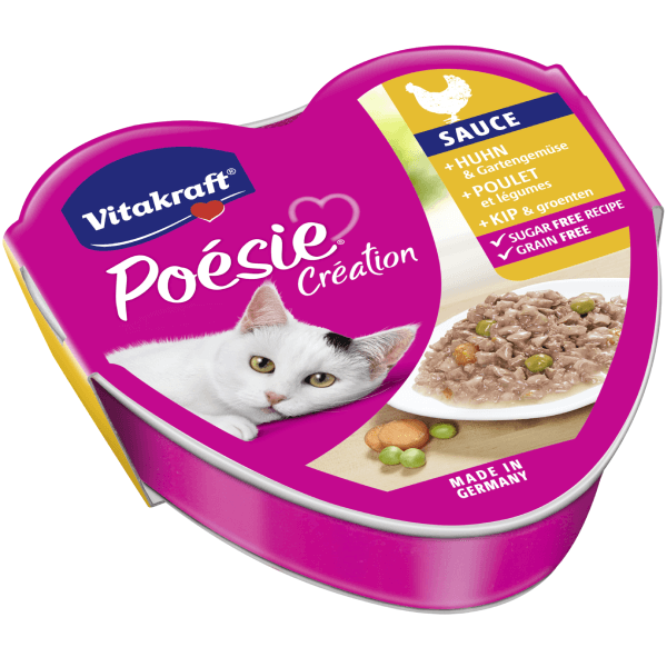 Hrana umeda pentru pisici Vitakraft Poesie Pui&Legume 85g - Animax