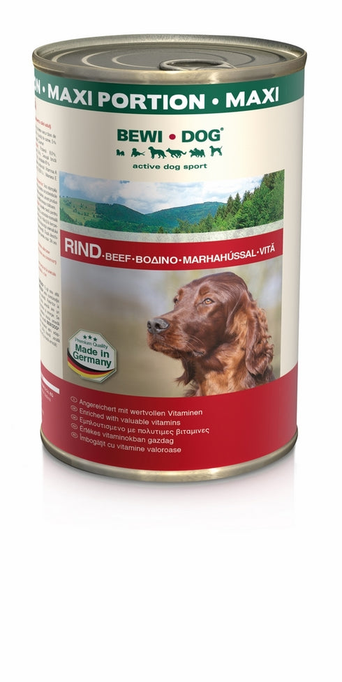 Hrana umeda pentru caini Bewi cu vita 1200 g