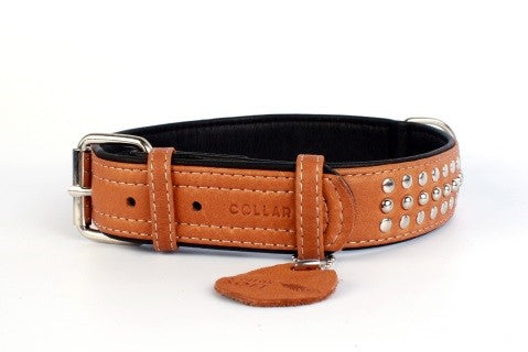 Collar Zgarda Piele Soft Ornamente 60cm