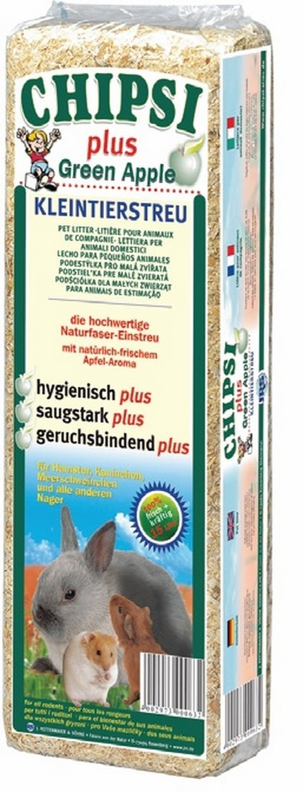 Asternut pentru rozatoare Chipsi Green Apple 15 L