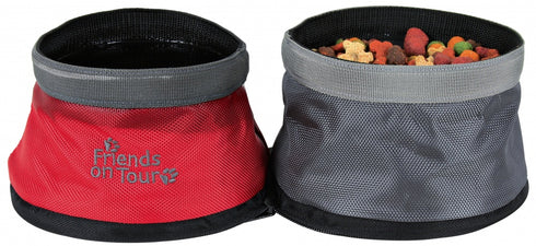 Hranitor dublu pentru caini Trixie pentru calatorie