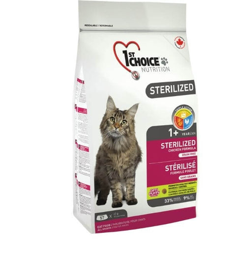 Hrana uscata pentru pisici 1St Choice, Cat Adult Sterilized 2.4 Kg