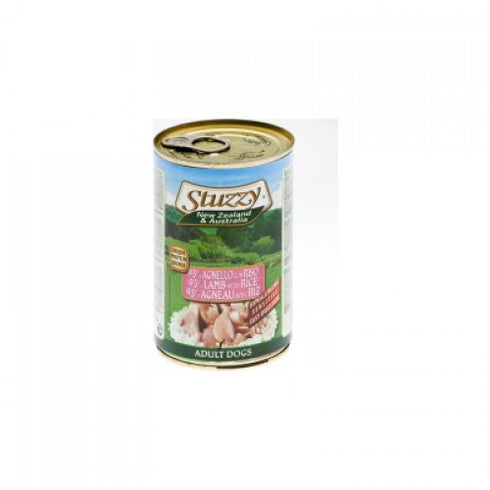 Hrana umeda pentru caini Stuzzy Adult cu Miel si Orez 400 gr
