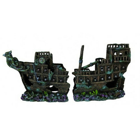 Decor pentru acvariu Trixie Nava Naufragiata Rupta 57cm