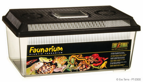 Terariu din plastic Exo Terra Faunarium Flat Medium 36x21x16 cm