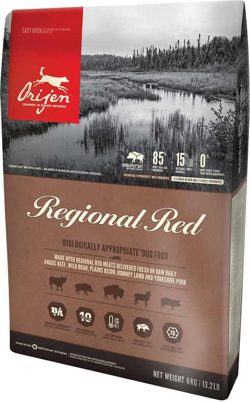 Hrana uscata pentru caini Orijen Regional Red 11.4 kg