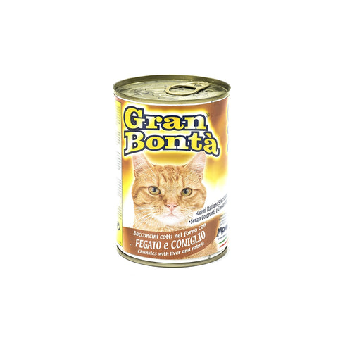 Hrana umeda pentru pisici Gran Bonta cu iepure 400 g