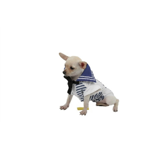 Tricou pentru caini B&B model marinar masura 40