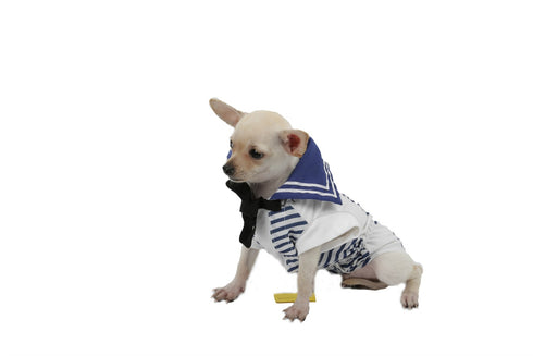 Tricou pentru caini B&B model marinar masura 20