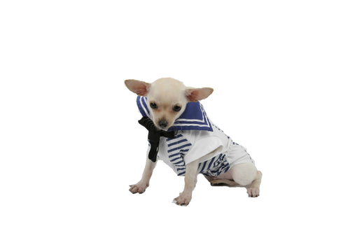 Tricou pentru caini B&B model marinar masura 20