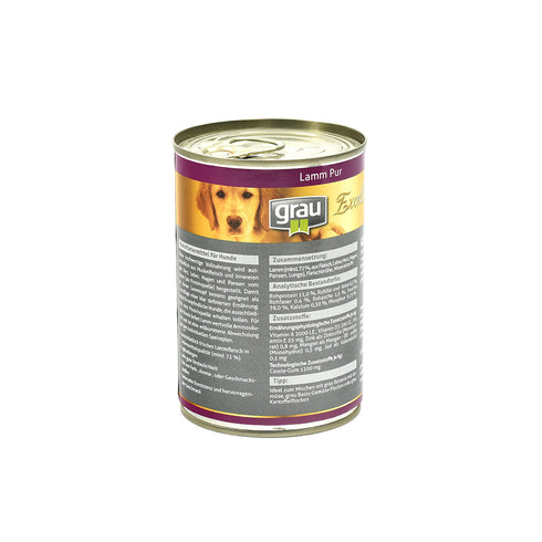 Hrana umeda pentru caini Grau Excellence Adult cu miel 400 g