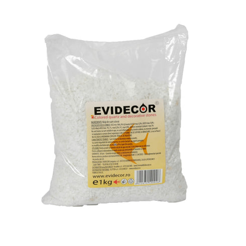 Nisip Decorativ pentru Acvariu Evidecor Alb 1kg