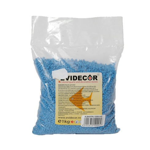 Nisip Decorativ pentru Acvariu Evidecor Blue 1kg