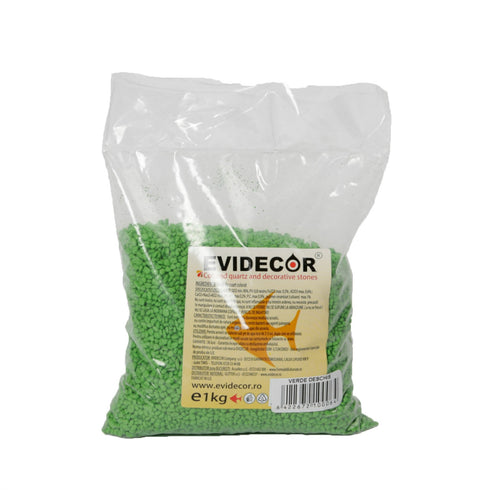 Nisip Decorativ pentru Acvariu Evidecor Verde 1kg