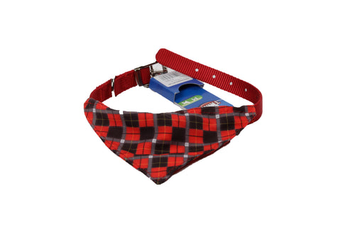 Zgarda cu esarfa rosie Tuch 37-47cm-20mm