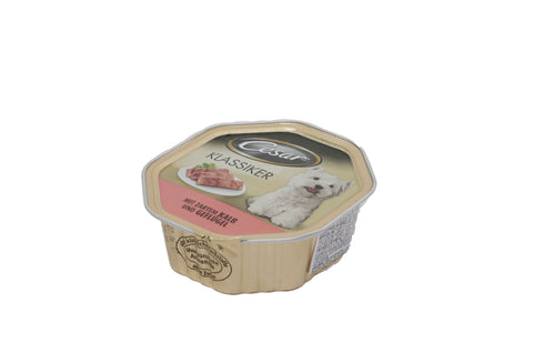 Hrana umeda pentru caini Cesar Vitel si Pasare 150gr