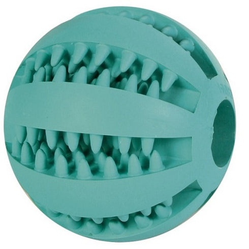 Jucarie pentru caini minge mentol din cauciuc 7cm