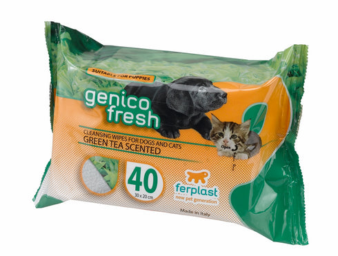 Servetele pentru caini si pisici Ferplast Genico Fresh Green Tea