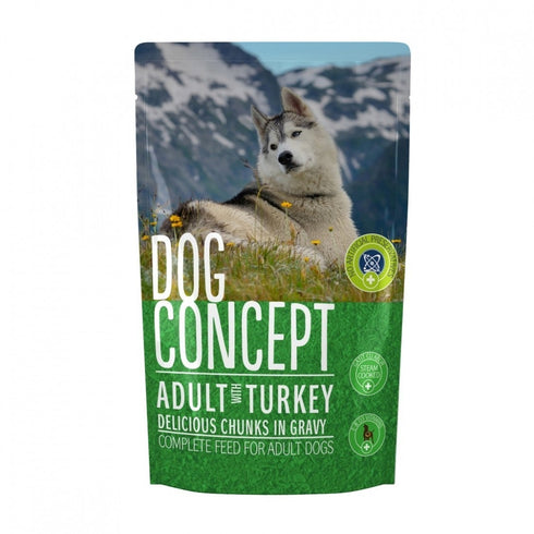 Hrana umeda pentru caini Dog Concept Adult curcan 100g