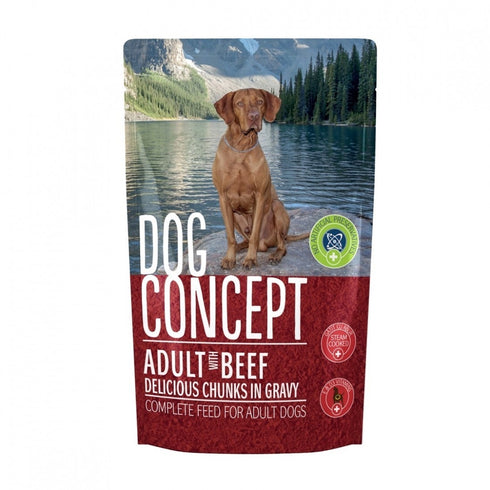 Hrana umeda pentru caini Dog Concept Adult cu vita 100g