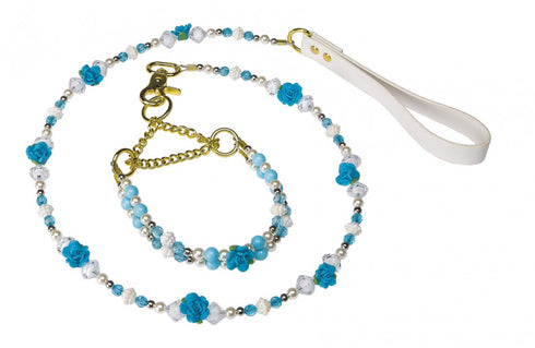 Zgarda si lesa pentru caini Ferplast Fashion Parure Topaz 104cm