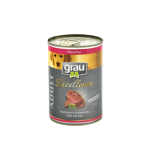 Hrana umeda pentru caini Grau Excellence Adult cu carne de cal 400g