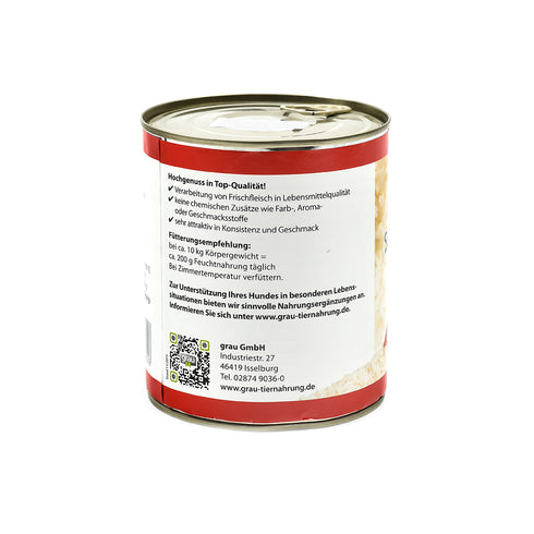 Hrana umeda pentru caini Grau cu vita si orez integral 800g