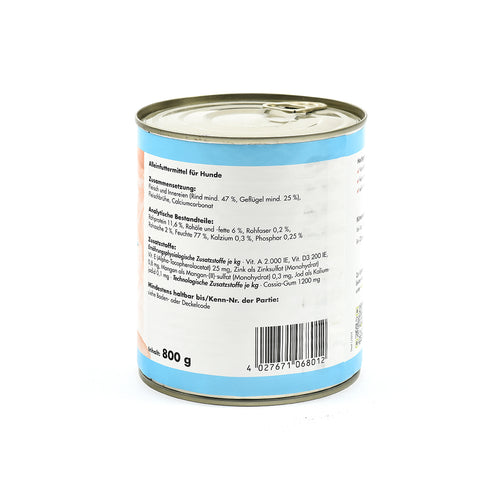 Hrana umeda pentru caini Grau cu vita si pasare 800g