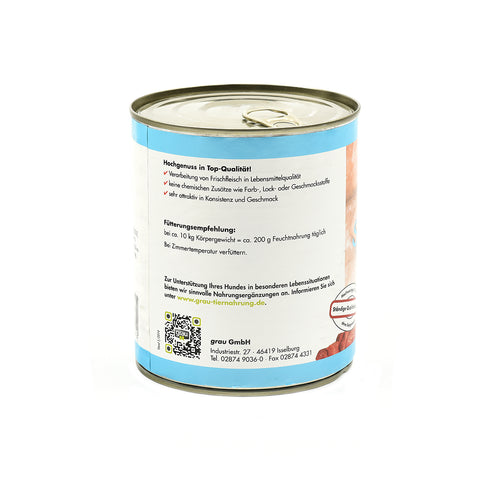 Hrana umeda pentru caini Grau cu vita si pasare 800g