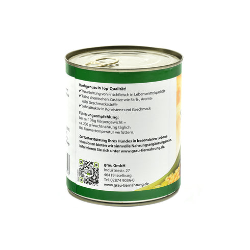 Hrana umeda pentru caini Grau cu vanat legume si taitei 800g