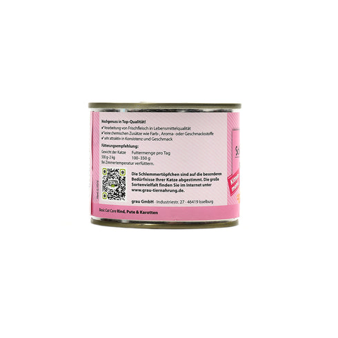 Hrana umeda pentru pisici Grau cu vita curcan si morcov 200 g