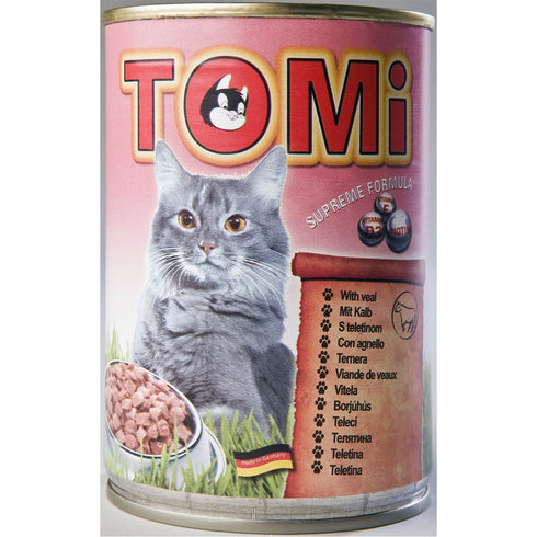 Hrana umeda pentru pisici Tomi cu vitel 400g