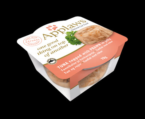 Hrana umeda pentru pisici Applaws cu ton si creveti in straturi 70 g