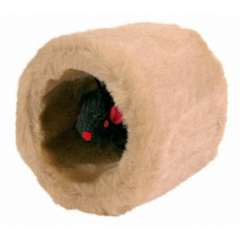 Jucarie pentru pisici tunel cu soarece 8 cm Trixie