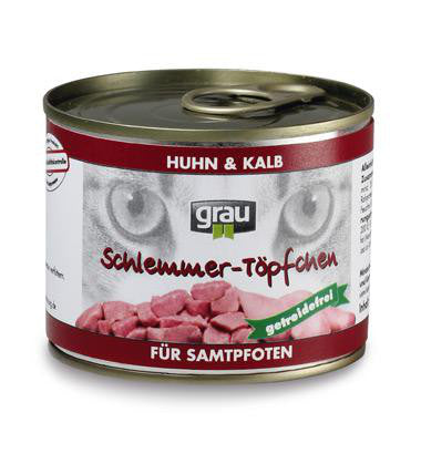 Hrana umeda pentru pisici Grau cu pui si manzat 200 g