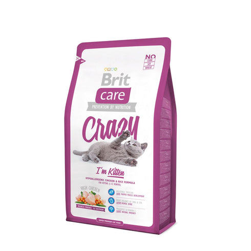 Hrana uscata pentru pisici Brit Care Crazy Kitten 2 kg